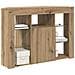 Mobile TV LED Angolare Rovere artigianale 108 x 40 x 68 cm - Foto miniatura 3