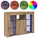 Mobile TV LED Angolare Rovere artigianale 108 x 40 x 68 cm - Foto miniatura 4