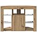 Mobile TV LED Angolare Rovere artigianale 108 x 40 x 68 cm - Foto miniatura 8