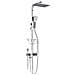 Colonna doccia, Blackswan, Tipo M117, modello cromato con display digitale, bocca e doccetta bidet, misura 116 cm - Foto miniatura 1