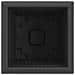 Vaso quadrato per fiori 24 pcs Nero 33 x 33 x 26 cm Plastica - Foto miniatura 7