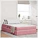 Letto con contenitore e materasso Rosa 120 x 200 cm Velluto - Foto miniatura 2