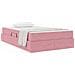Letto con contenitore e materasso Rosa 120 x 200 cm Velluto - Foto miniatura 3