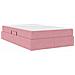 Letto con contenitore e materasso Rosa 120 x 200 cm Velluto - Foto miniatura 5