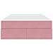 Letto con contenitore e materasso Rosa 120 x 200 cm Velluto - Foto miniatura 7