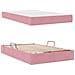 Letto con contenitore e materasso Rosa 120 x 200 cm Velluto - Foto miniatura 8