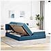 Letto con luci a strisce a LED Blu Scuro 180 x 200 cm Velluto - Foto miniatura 5