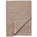 Plaid Puno In Viscosa E Poliestere Taupe 130×156 Cm - Foto miniatura 1