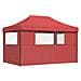 Tenda Party Borgogna 292 x 440 x 315 cm Tessuto Oxford - Foto miniatura 6