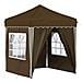 Tenda per feste a pop-up 195 x 195 x 245 cm Tortora - Foto miniatura 1
