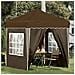 Tenda per feste a pop-up 195 x 195 x 245 cm Tortora - Foto miniatura 2