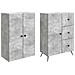 Set di armadi 2 pcs Grigio Cemento Legno ingegnerizzato - Foto miniatura 3