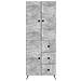 Set di armadi 2 pcs Grigio Cemento Legno ingegnerizzato - Foto miniatura 4
