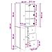 Set di armadi 2 pcs Grigio Cemento Legno ingegnerizzato - Foto miniatura 8