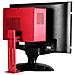 Kit di Montaggio del Cabinet di Sistema sul Monitor Rosso 2 x 2 x 4 cm Q09-1R - Foto miniatura 3