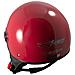 Casco Jet Demi Scooter Moto Omologato Ece 22 Visiera Antigraffio Rosso Xs - Foto miniatura 3