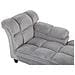 Chaise Longue Color Grigio Chiaro Lormont - Foto miniatura 8
