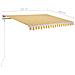 Tenda Da Sole Retrattile Manuale 350x250 Cm Gialla E Bianca - Foto miniatura 7