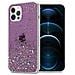 Custodia Compatibile Con Apple Iphone 12 Pro Max In Viola Con Glitter - Coperchio Protettivo In Silicone Tpu Flessibile Con Glitter Scintillanti - Foto miniatura 1