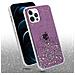 Custodia Compatibile Con Apple Iphone 12 Pro Max In Viola Con Glitter - Coperchio Protettivo In Silicone Tpu Flessibile Con Glitter Scintillanti - Foto miniatura 3