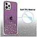 Custodia Compatibile Con Apple Iphone 12 Pro Max In Viola Con Glitter - Coperchio Protettivo In Silicone Tpu Flessibile Con Glitter Scintillanti - Foto miniatura 4