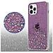 Custodia Compatibile Con Apple Iphone 12 Pro Max In Viola Con Glitter - Coperchio Protettivo In Silicone Tpu Flessibile Con Glitter Scintillanti - Foto miniatura 5