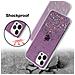 Custodia Compatibile Con Apple Iphone 12 Pro Max In Viola Con Glitter - Coperchio Protettivo In Silicone Tpu Flessibile Con Glitter Scintillanti - Foto miniatura 6
