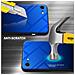 Custodia Compatibile Con Apple Iphone 7 / 7s / 8 / Se 2020 In Blu - Nero - Coperchio Protettivo Bicolore In Vetro Temperato E Silicone Tpu - Foto miniatura 3