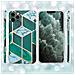 Custodia Compatibile Con Apple Iphone 12 Pro Max (6,7 Zoll) In Marmo Oro Bianco Verde Scuro No. 6 - Coperchio Protettivo In Silicone Tpu Con Motivo A Mosaico - Foto miniatura 6