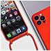 Cover Semirigida Per Iphone 13 Pro Cordino Nylon Intrecciato 80 Cm Rossa - Foto miniatura 3