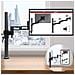 Dm351x3 Supporto Monitor Da Scrivania Con Morsetto - Braccio Monitor Da Tavolo In Alluminio - Altezza Regolabile E Orientabile - Compatibilità Universale Con Schermi Tv Monitor Con Vesa 100*100 - 2 Bracci Estensori - Foto miniatura 5