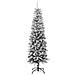 Albero Natale Artificiale Sottile Neve Floccata 180cm Pvc E Pe - Foto miniatura 7