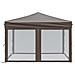 Tenda Per Feste Pieghevole Con Pareti Laterali Tortora 3x3 M - Foto miniatura 3