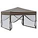Tenda Per Feste Pieghevole Con Pareti Laterali Tortora 3x3 M - Foto miniatura 6