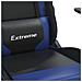 Sedia Da Gaming Con Poggiapiedi Nero E Blu In Similpelle - Foto miniatura 4