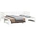 Dormeuse Estraibile Bianca 2x (80x200) Cm Legno Massello Di Pino - Foto miniatura 3