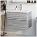 Mobile Bagno E Lavabo Integrato Grigio Sonoma Legno Multistrato - Foto miniatura 1