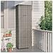 Armadietto Portaoggetti da Giardino 59x40x180 cm in Polyrattan - Foto miniatura 1