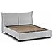 Letto Matrimoniale Cesira, Letto Contenitore Con Rivestimento In Tessuto, 100% Made In Italy, Apertura Frontale, Adatto Per Materasso Cm 160x200, Bianco - Foto miniatura 2