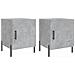 Comodini 2 Pz Grigio Cemento 40x40x50 Cm In Legno Multistrato - Foto miniatura 2