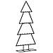 Albero Di Natale Decorativo In Metallo Nero 125 Cm - Foto miniatura 2