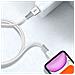 Cavo Da Usb A Lightning Ricarica Rapida 3a Per Iphone E Ipad 1,2 M, Bianco - Foto miniatura 5