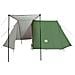 Tenda da Campeggio per 3 Persone Verde Impermeabile - Foto miniatura 4