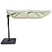 Ombrellone Da Giardino 3x4 Mt Con Palo Girevole In Alluminio E Antivento Mercurio - Burlywood - Foto miniatura 5