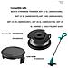 Bobine Tagliaerba E Coperture Protettive Per Tagliaerba Bosch 4 Bobine - Foto miniatura 4
