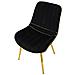 Sedia Paris Nera/gold Set 2 Pz Cm 51x59x79 - Foto miniatura 4
