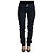Jeans Casual Denim Da Donna Slim Fit Vita Bassa Cotone Blu - W26 - Foto miniatura 1