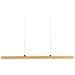 Lampadario A Led Stewarts Con Dimmer Legno Di Quercia Marrone Chiaro - Foto miniatura 3