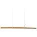 Lampadario A Led Stewarts Con Dimmer Legno Di Quercia Marrone Chiaro - Foto miniatura 4