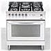 Cucina Elettrica PBPG86MFT /C 5 Fuochi a Gas con Forno Elettrico Multifunzione Classe A Dimensioni 80 cm Colore Bianco - Foto miniatura 1